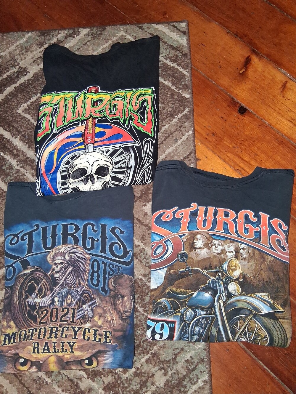 Sturgis  Motorcycle Rally Graphic Tee - Black Bundle Of 3